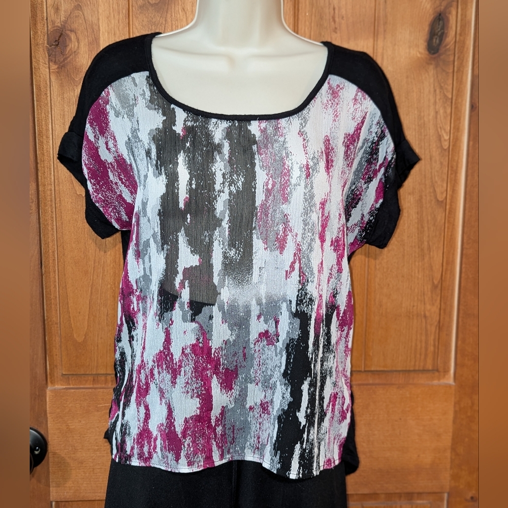 B-wear Abstract Print Women's Top